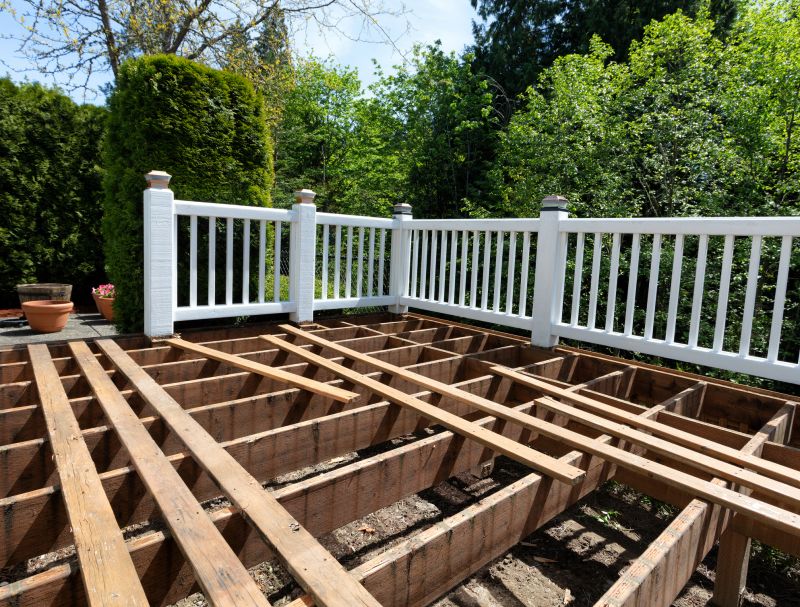 Ground Level Deck Construction in Worcester, MA